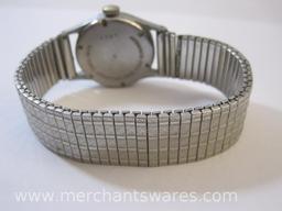 Seba 1950 Shock Resistant Wrist Watch, Swiss Made, 2 oz