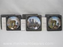 Three Limoges France Porcelain Collector's Plates, Original Packaging and Certificates, 2 lbs 14 oz