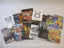 Assorted Gaming Booklets including Age of Empires II, Roller Coaster Tycoon, Halo 3, Deer Hunter and