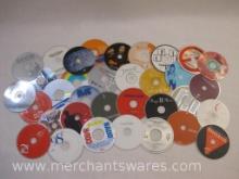 Stack of Assorted Uncased CDs including 90s-2000s Boy Bands, R&B and More, discs have some