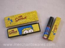 Two New The Simpsons Makeup Items including Marge's Extra Ingredients Eye Shadow Quad and Lipglass