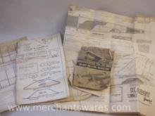 Assorted Vintage R/C Airplane Blueprints, Booklets and more, 3 lbs
