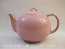 1982 Pink Copco Teapot with Lid, Sam Lebowitz Design, Korea, 1 lb 9 oz