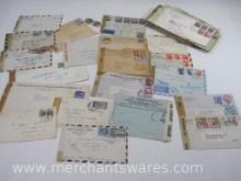 World War II Era Stamped Envelopes, 1940's includes Examined and Opened by Censor, 9 oz