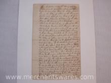 Letter of Indenture from 1836, see pictures, 2 oz