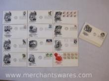 Twenty-Three First Day Covers including French Alliance Bicentennial, Emergency Change of Rate