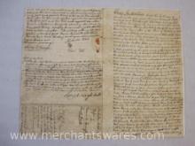 Letter of Indenture from 1828, 2 oz