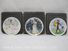 Three Limoges France Porcelain Collector Plates, Original Packaging and Certificates, 2 lbs 11 oz