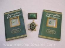 Two Colombian Emeralds, Turtle Pin and more, 1 oz