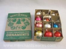 Ten Vintage Glass Christmas Ornaments from Shiny Brite and more in Shiny Brite Box, 9 oz