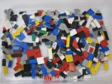 Assorted Flat Lego Pieces in Various Colors, 1 lb