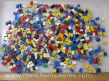 Assorted Lego Pieces, mostly 2x1 including grey arrow and more, 15 oz