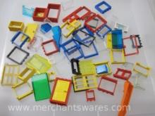Assorted Lego Pieces, Windows, Doors and More, 9 oz
