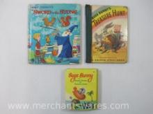 Three Children's Books includes Walt Disney's The Sword in the Stone and 2 Bugs Bunny, 1 lb