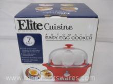 Elite Cuisine Automatic Easy Egg Cooker, by Maxi-Matic, New in Box