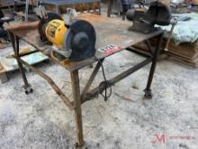 HEAVY DUTY METAL WORK TABLE