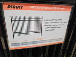 579 - ABSOLUTE - 220' WROUGHT IRON FENCE
