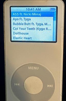 1GB Ipod Loaded with Music and Headphones- works