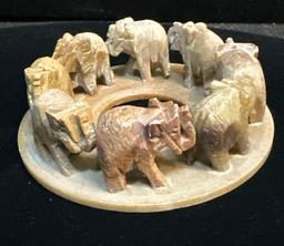 Elephant Ring carved Stone
