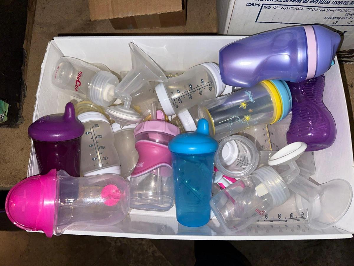 Lot of Bottles and Sippy Cups