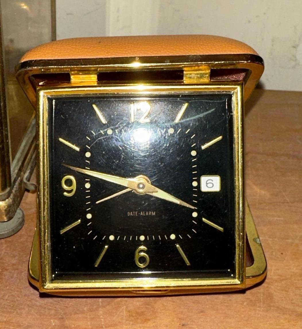 Lot of Collectible Clocks- Including Antique German 400 Day clock, Stone Bulova and more