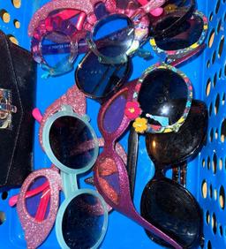 Basket with Fashion Sunglasses