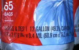 7 New Rolls of Tall Kitchen Trash Bags