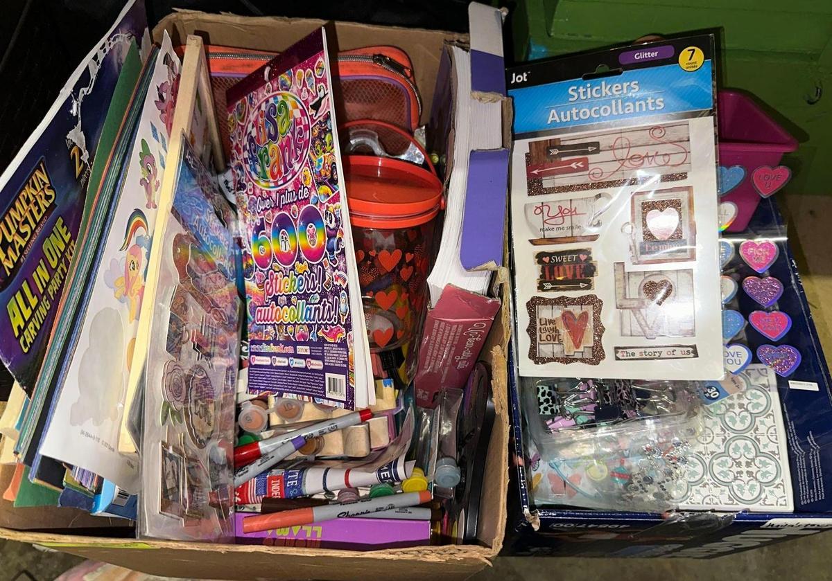 Lot of Arts and Crafts Supplies- Stickers, Markers, Paint, paper etc