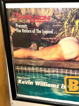 Framed Gay Prono Poster "Betrayed" Kevin Williams 13" x 17"