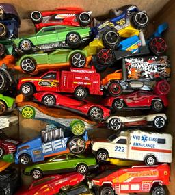 Lot of Hotwheels and other toy cars