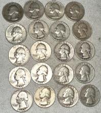 20 Silver Quarter 1939-59