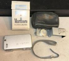 Vintage Minolta-16 Spy Camera in Marlboro Box with extra accessories