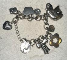 Elephant Bracelet with Charms