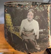 Antique Photo Lamp Shade