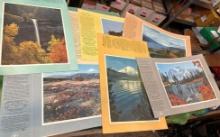 11 Beautiful Western Scenes Set of Premiums By Chevron Gas Stations Dated 1955