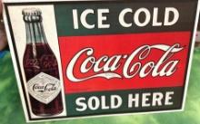 1993 Ice Cold Coca Cola Metal Sign