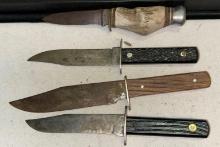 Vintage Fixed Blade Knife Lot
