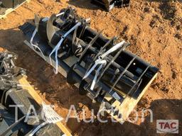 New (9) Piece Mini Excavator Attachment Set