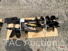 New (3) Piece Mini Excavator Auger Set