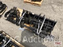 New (9) Piece Mini Excavator Attachment Set