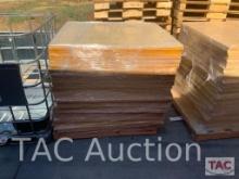 69 Sheets of 55 5/8 X 55 5/8 X 3/16 Inch Plywood