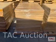 69 Sheets Of 55 5/8 X 55 5/8 X 3/16 Inch Plywood