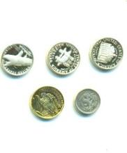 5 MINIATURE COIN REPLICAS