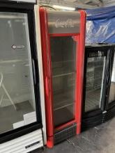 True 24” Single Glass Door Reach In Refrigerator