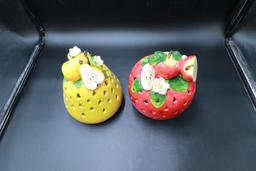 Lighted Fruit Figurines