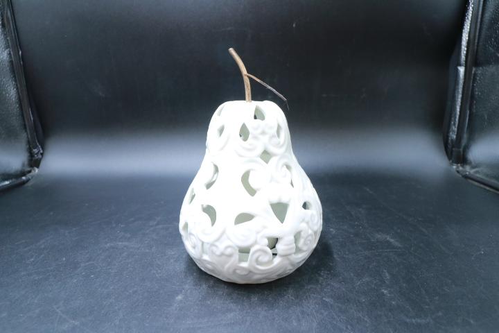 Porcelain Pear Electric Candle