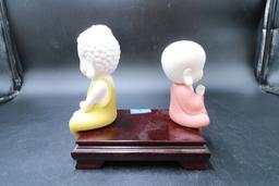 2 Shelf Figurines on Stand
