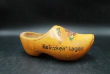 Heineken's Lager Wooden Shoe