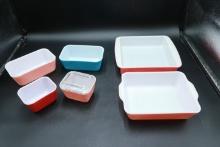 6 Pyrex Cooking Dishes