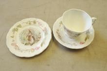 3 Piece Royal Albert Tea Collection Cup and Saucer And Plate Set